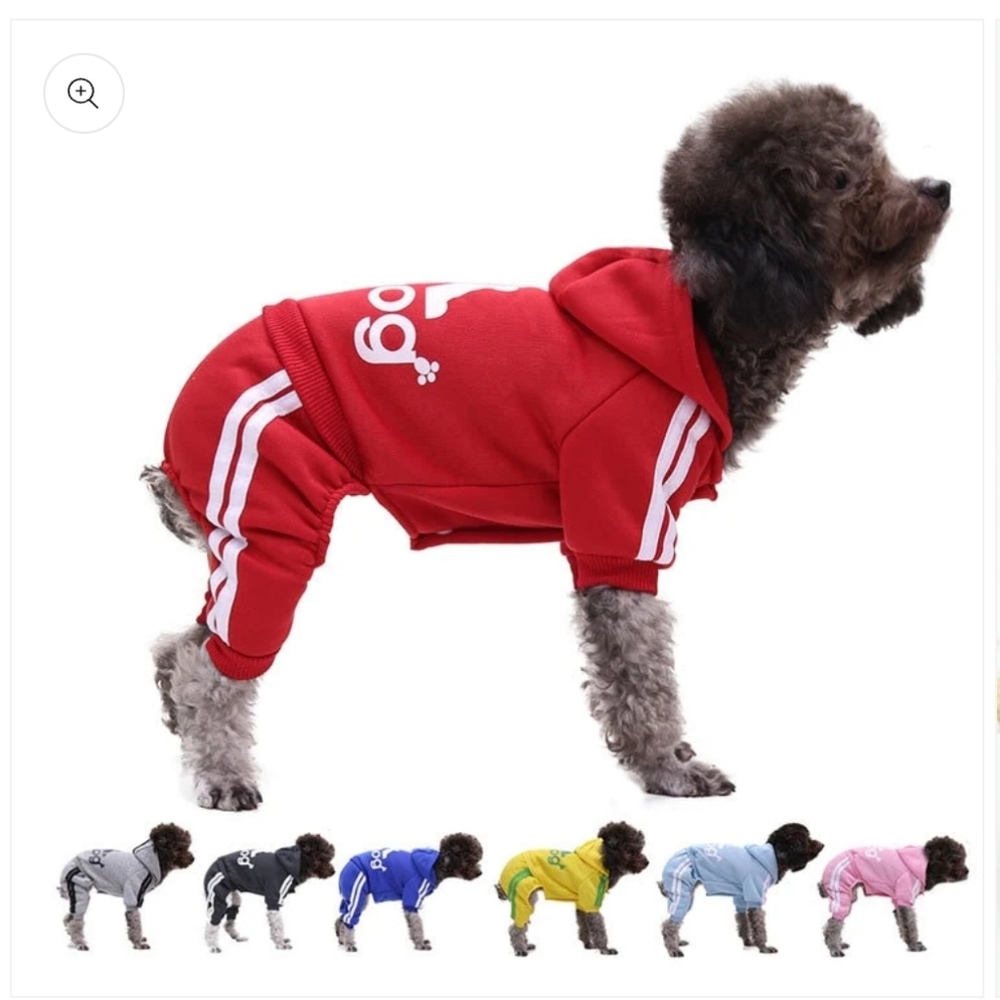 ADIDOG Red four legged hoodie